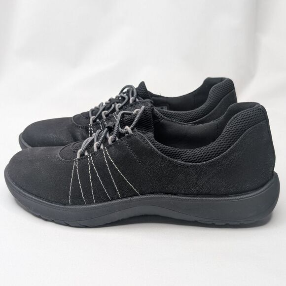 Clarks Women's Adella Stroll  Slip On Sneaker Black Shoes Cloudsteppers Walking - Picture 4 of 7